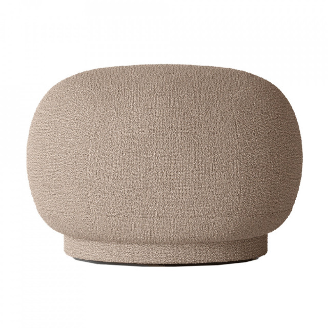 Taburet rotund bej nisipiu din textil 60 cm Rico Ferm Living