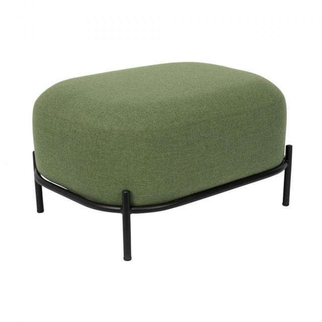 Taburet verde din poliester si fier 50x66 cm Polly Green The Home Collection