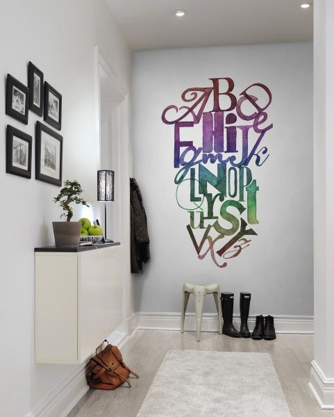 Tapet din hartie Ink Letter Rainbow Rebel Walls