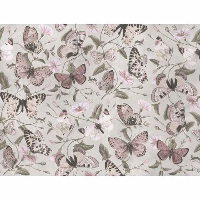 Tapet multicolor din hartie Butterflies Pastel Rebel Walls