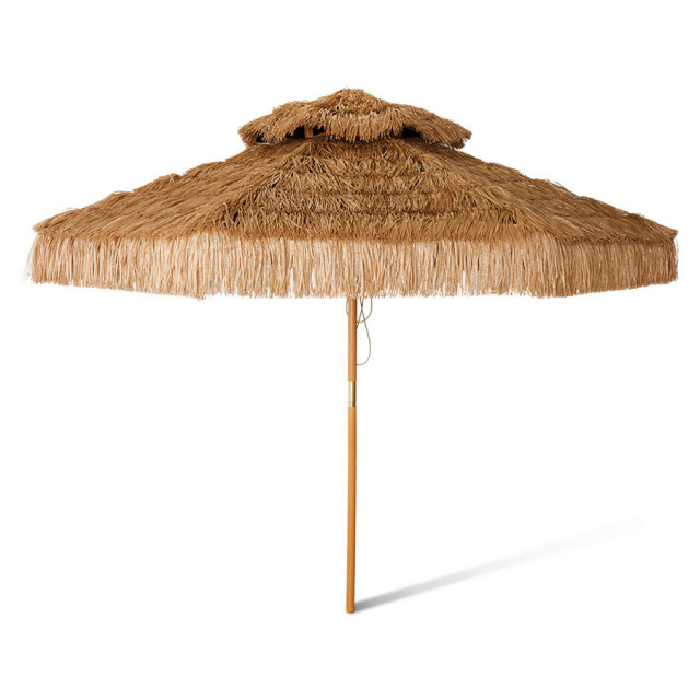 Umbrela pentru plaja maro din fibre naturale Patio HKliving