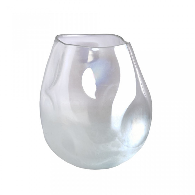 Vaza alba din sticla 20 cm Collision Pols Potten