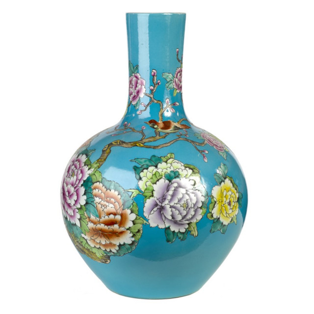 Vaza albastra din ceramica 57 cm Xiong Pols Potten