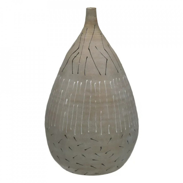Vaza decorativa maro/gri din teracota 37 cm Skyro Pomax