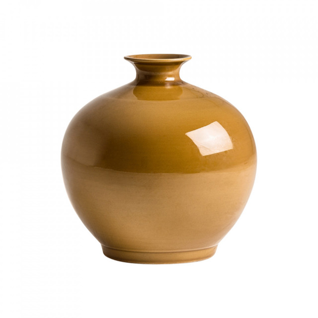 Vaza galben mustar din ceramica 33 cm Mostaza Vical Home