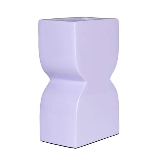 Vaza mov din metal 20 cm Shiny Zuiver