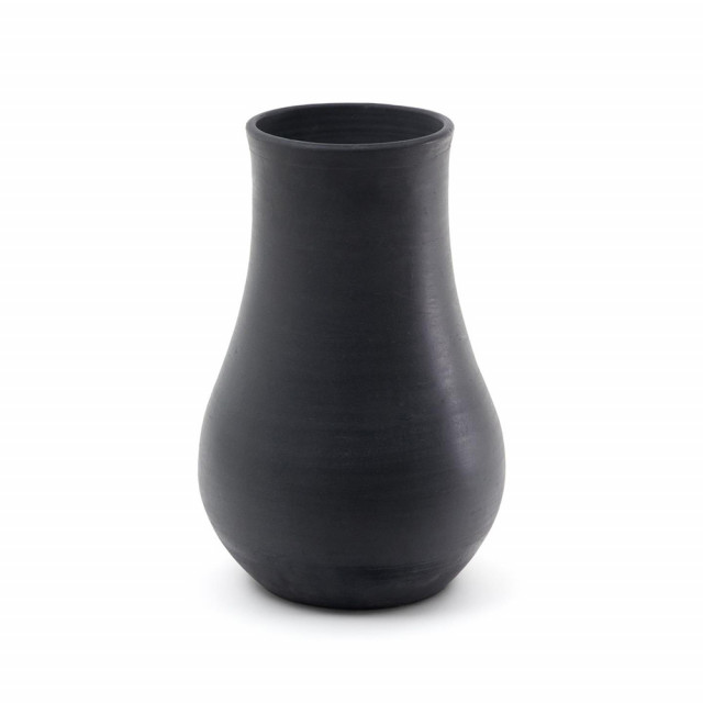 Vaza neagra din ceramica 51 cm Silaia Kave Home