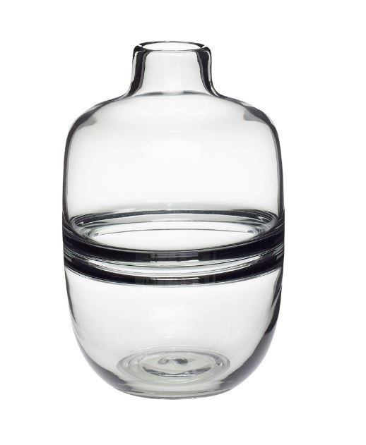 Vaza transparenta din sticla 19 cm Deea Hubsch