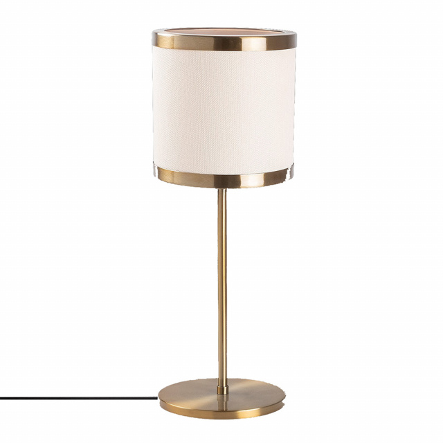 Veioza aurie/crem din metal 52 cm Way The Home Collection