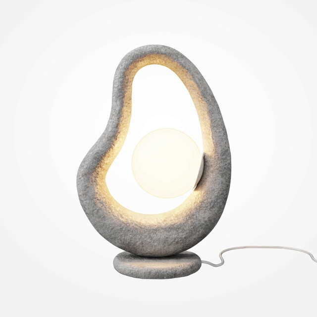 Veioza gri din metal 38 cm Opus Maytoni