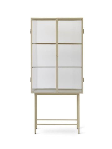 Vitrina crem din metal 155 cm Haze Cashmere Ferm Living