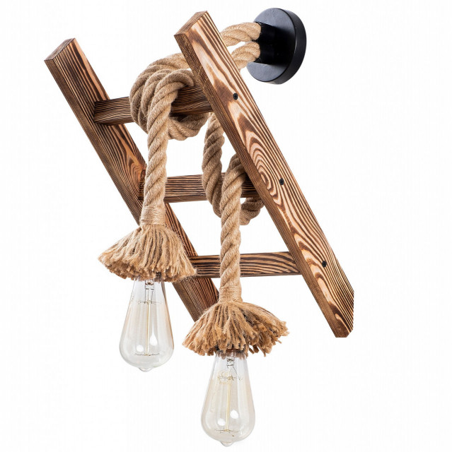 Aplica maro din lemn cu 2 becuri Erebos The Home Collection