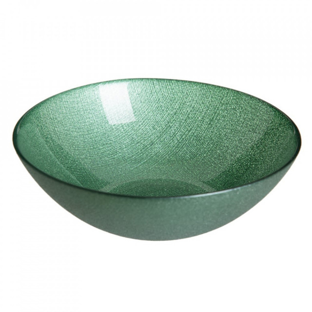 Bol verde din sticla 20 cm Caffia The Home Collection