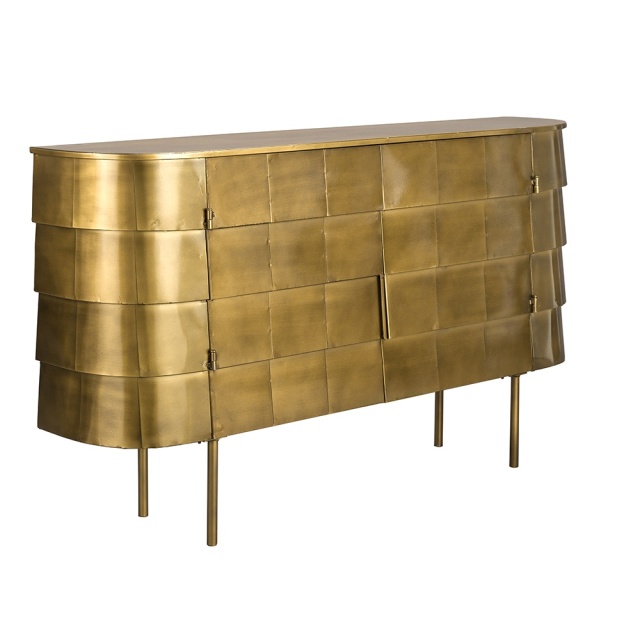 Bufet inferior auriu din metal 117 cm Hanna Dutchbone