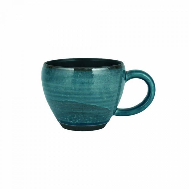 Cana albastra din ceramica 8x10 cm Birch Bahne