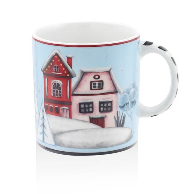 Cana multicolora din ceramica 300 ml Winter The Home Collection