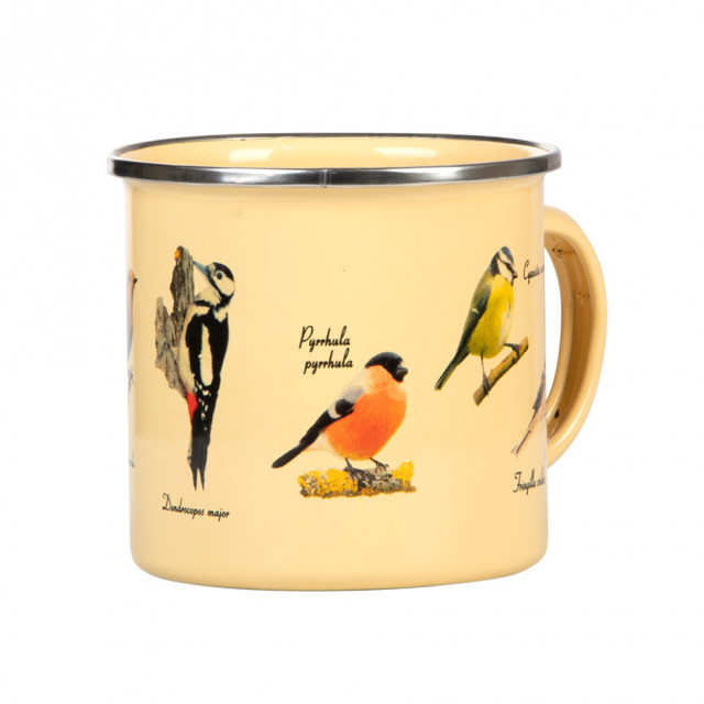 Cana multicolora din inox 490 ml Birds Esschert Design