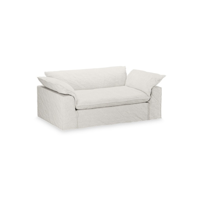 Canapea crem din textil 204 cm Nomad Boucle HKliving