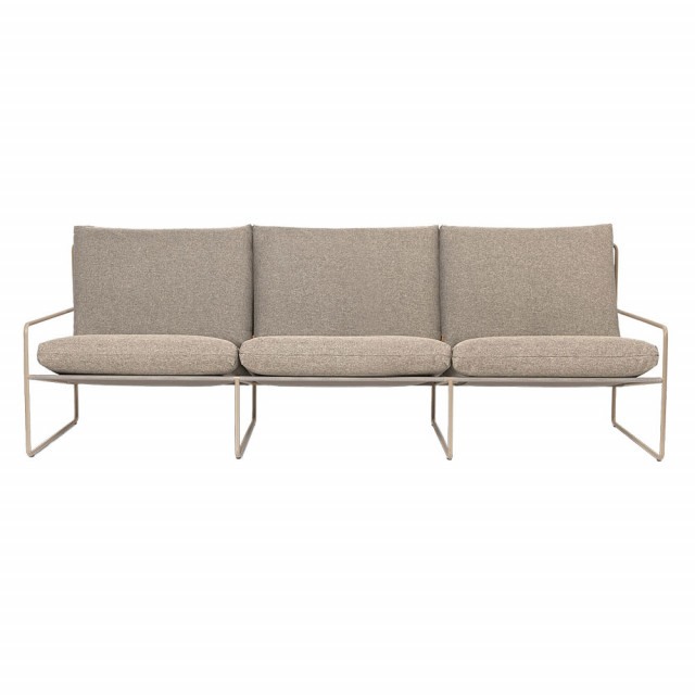 Canapea exterior bej din textil pentru 3 persoane Desert Ferm Living