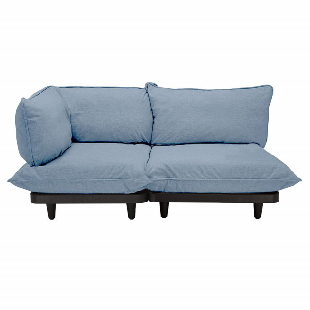 Canapea exterior modulara albastra din olefina si otel 190 cm Paletti Fatboy