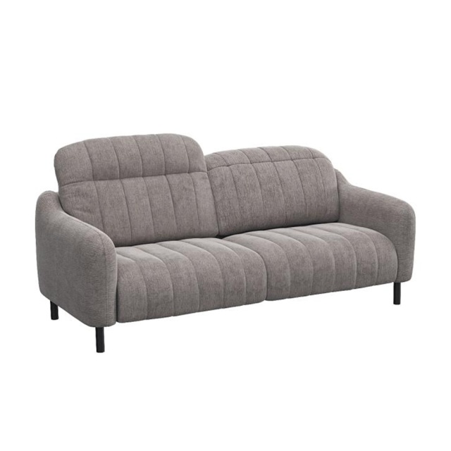 Canapea gri din textil pentru 3 persoane Otranto Flexlux