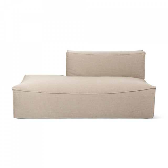 Canapea modulara bej din textil 170 cm Catena Open End Left Ferm Living