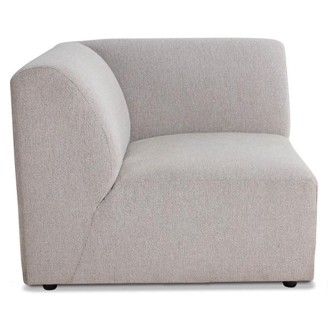 Canapea modulara gri deschis din textil 94 cm Jax Left HKliving