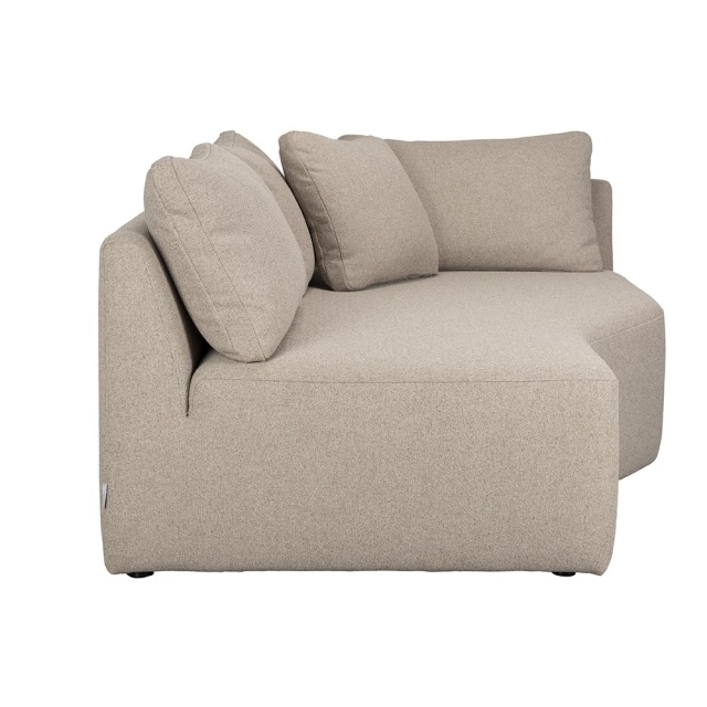 Canapea modulara maro cappuccino din textil pentru 1 persoana Prosper Left S Zuiver