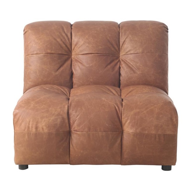 Canapea modulara maro coniac din textil 102 cm Hackman Dutchbone