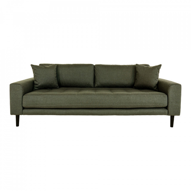 Canapea verde oliv din textil 3 persoane Merry House Nordic