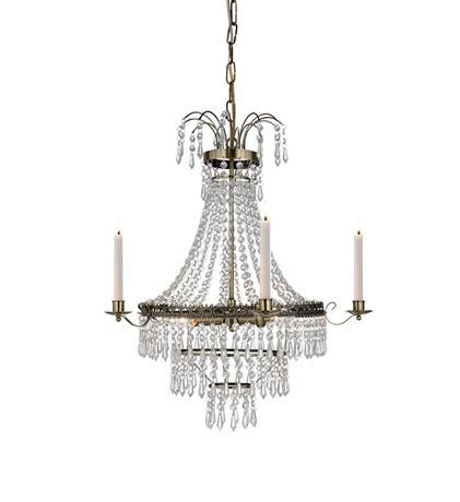 Candelabru transparent/maro alama din metal cu 3 becuri Marielund Markslojd