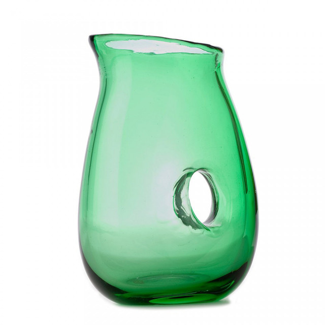 Carafa verde din sticla 850 ml Hole Pols Potten