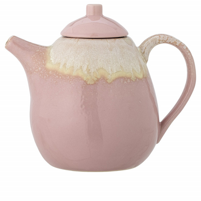 Ceainic roz din ceramica 1,19 L Louisa Bloomingville