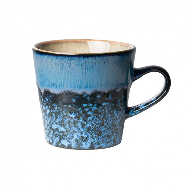Ceasca albastra din ceramica 260 ml 70s HK Living