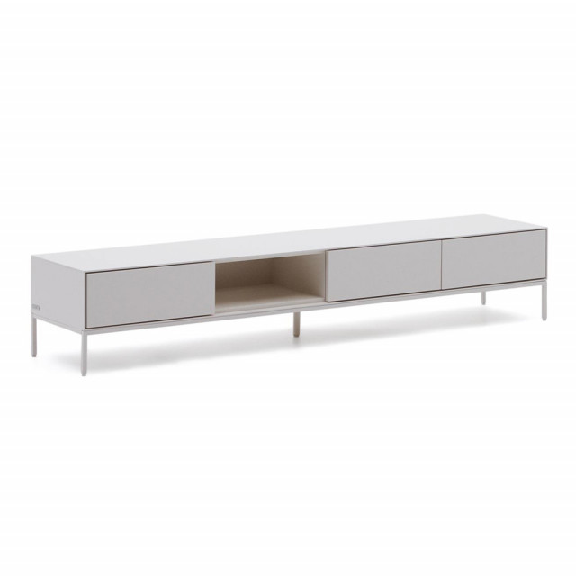 Comoda TV alba 195 cm Vedrana Three Low Kave Home