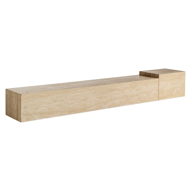 Comoda TV maro din piatra 250 cm Thiennes Vical Home