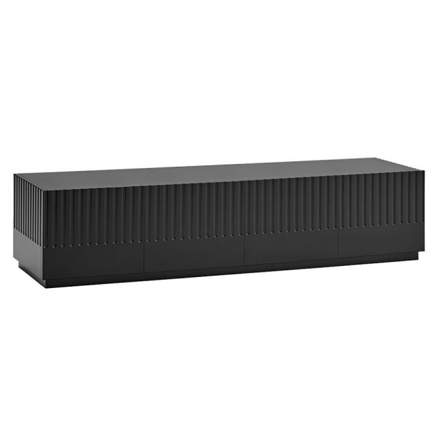 Comoda TV neagra/gri carbune 182 cm Doric Teulat