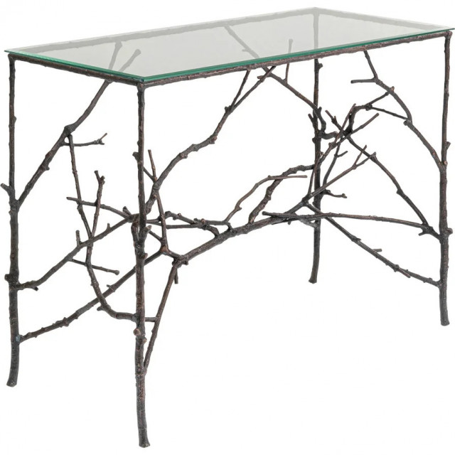 Consola maro din metal 105 cm Branch Kare