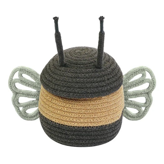 Cos cu capac multicolor din bumbac Baby Bee Lorena Canals