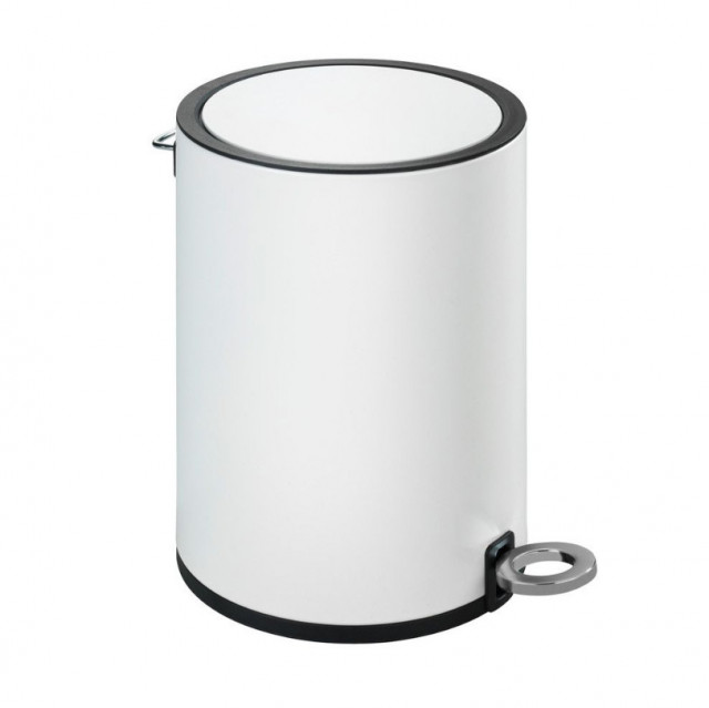 Cos de gunoi alb/negru din metal 3 L Monza Wenko