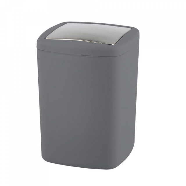 Cos de gunoi gri antracit din plastic 8 L Barcelona Wenko