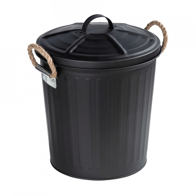 Cos de gunoi negru din metal 6 L Gara Wenko