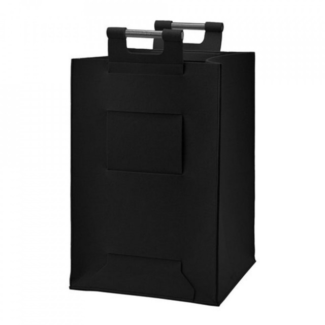 Cos de rufe negru din fibre sintetice 98 L Luz Aquanova