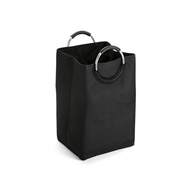 Cos de rufe negru din poliester 46x55 cm Bag Black Versa Home