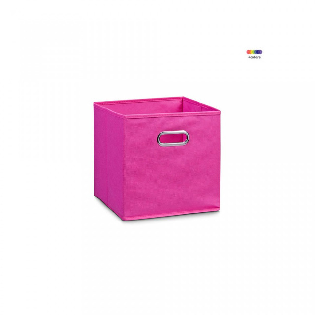 Cos roz din fleece Storage Box Pink Small Zeller