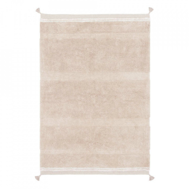 Covor bej/roz din bumbac 140x200 cm Bloom Lorena Canals