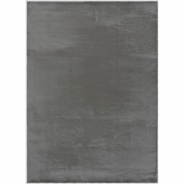 Covor dreptunghiular gri din poliester 60x110 cm Xiana Liso UNIVERSAL XXI