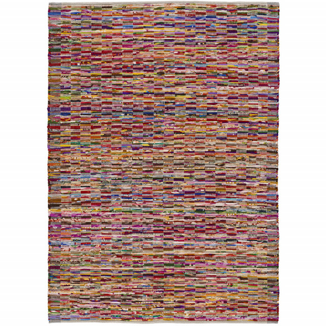 Covor dreptunghiular multicolor din poliester si fibre 60x110 cm Reunite UNIVERSAL XXI