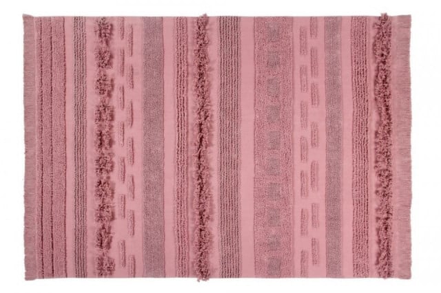 Covor dreptunghiular roz din bumbac 170x240 cm Air Canyon Rose Big Lorena Canals