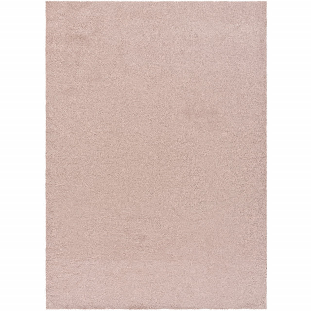Covor dreptunghiular roz din poliester 50x80 cm Xiana Liso UNIVERSAL XXI